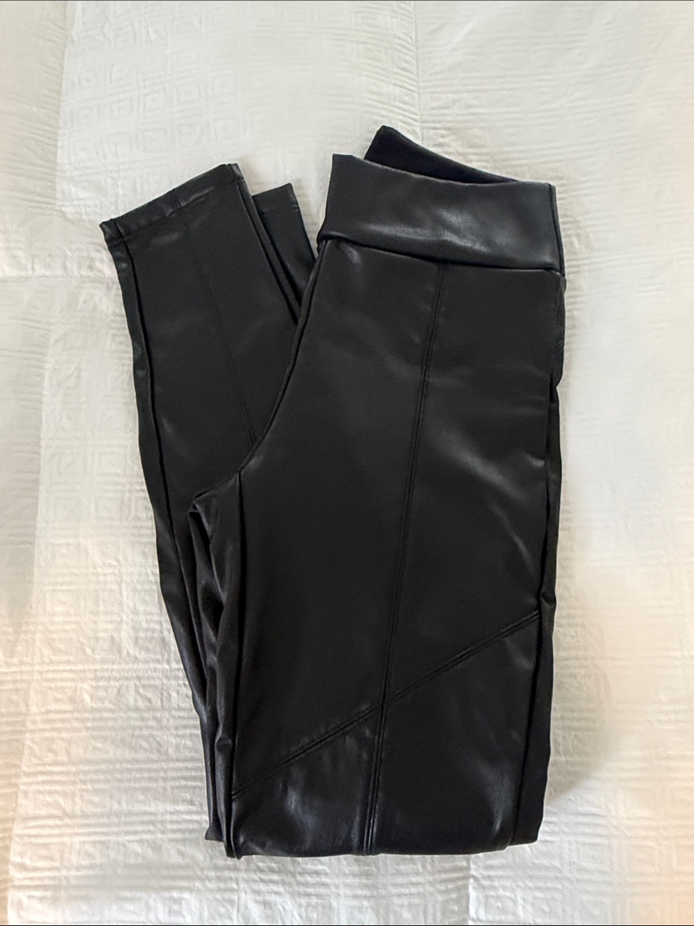 Celzedonia Faux Leather Thermal Leggings